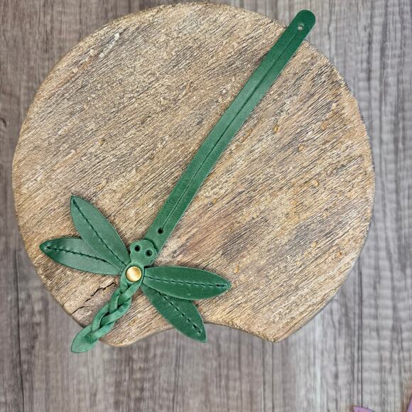 Portland Leather Dragonfly Charm COWBOY MINT Purse Charm FAST SHIP Bag Charm - Picture 4 of 6